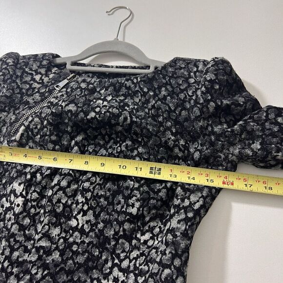 Viktor & Rolf Mini Dress Women 40 Textured Dark Edgy Academia Long Sleeve Italy - Picture 6 of 9